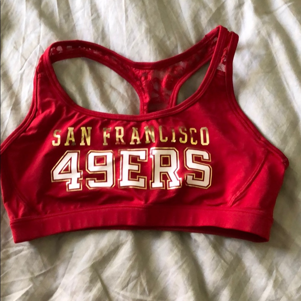 49ers sports bra small